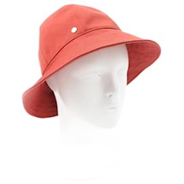 Hermès-Hermes Serie Metal Cotton Hat-Orange