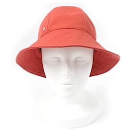 Hermès-Hermes Serie Metal Cotton Hat-Orange