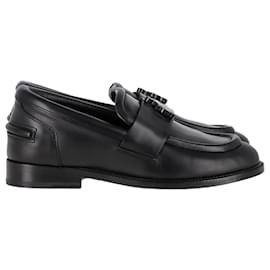 Lanvin-Lanvin Slip on Loafers in Black Leather-Black