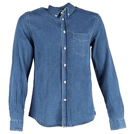Isherwood Button-Down-Hemd von Acne Studios aus blauer Denim Blau