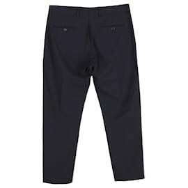 Acne-Acne Studios Brobyn Trousers in Black Cotton-Black