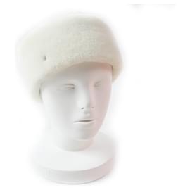 Hermès-Hermes Boreale Sheep Leather Hat-White