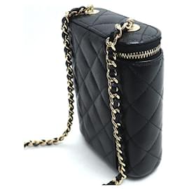 Chanel-Chanel Mini Vanity Caviar Shoulder Bag-Black