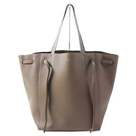 Céline Celine 18914 Hippo Phantom Medium Grain Kalbsleder Tote Bag Braun Beige