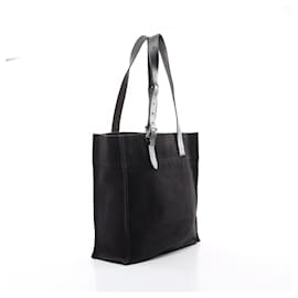 Hermès-Hermes Etrivière Shopping Toilgoelan Leather Tote Bag-Black