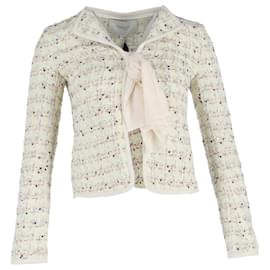 Giambattista Valli-Giambattista Valli Bouclé Tweed Jacket in Light Green Cotton-Green