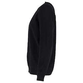 Apc-A.P.C. Crewneck Jumper in Black Wool-Black