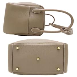 Hermès-Hermes Lindy Taurillon Clemence Handbag-Brown,Beige