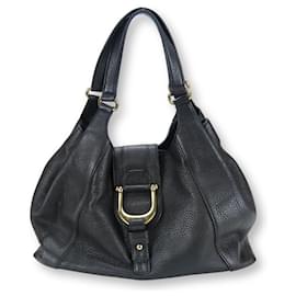 Gucci-Gucci 268747 Leather Tote Bag-Black