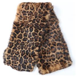 Gucci-Gucci Lapin silk Leopard Stole-Brown