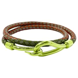 Hermès-Hermes Jumbo Leather 2way Bracelet-Brown