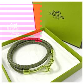 Hermès-Hermes Jumbo Leather 2way Bracelet-Brown