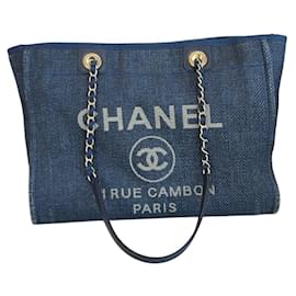 Chanel-Handbags-Navy blue