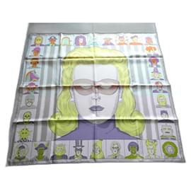 Hermès-new Hermès square double-sided with its 'dress code' label and its box-Multiple colors