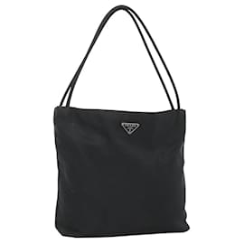 Prada-PRADA Tote Bag Nylon Black Auth 120381-Black