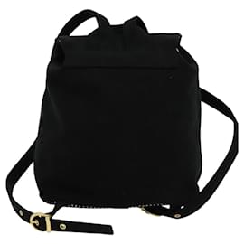 Balenciaga-BALENCIAGA Backpack Suede Black Gold Auth bs24827-Black,Golden