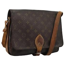 Louis Vuitton-LOUIS VUITTON Monogram Cartouchiere GM Shoulder Bag Vintage M51252 Auth 118231-Monogram