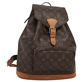 Louis Vuitton-LOUIS VUITTON Monogram Montsouris GM Backpack M51135 LV Auth 119667-Monogram