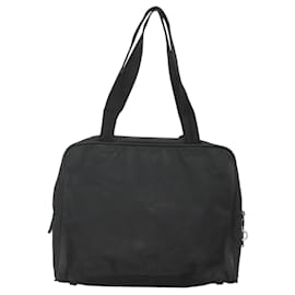 Prada-PRADA Tote Bag Nylon Black Auth 120382-Black