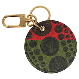 Louis Vuitton-LOUIS VUITTON Yayoi Kusama Porte Cles Monogram Pumpkin Charm M66738 Auth 120007-Red