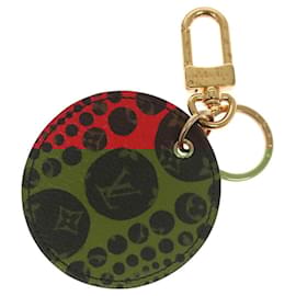 Louis Vuitton-LOUIS VUITTON Yayoi Kusama Porte Cles Monogram Pumpkin Charm M66738 Auth 120007-Red
