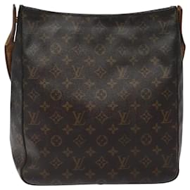Louis Vuitton-LOUIS VUITTON Monogram Looping GM Shoulder Bag M51145 LV Auth 116345-Monogram