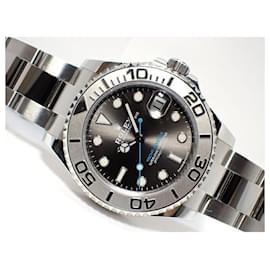 Rolex-ROLEX YACHT-MASTER 37 dark rhodium 268622 '21 Mens-Silvery