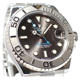 Rolex-ROLEX YACHT-MASTER 37 dark rhodium 268622 '21 Mens-Silvery