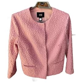 Just Cavalli Pink Polyester Jacket Pink
