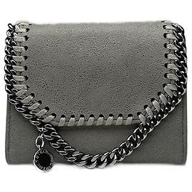 Stella Mc Cartney Cartera de cuero vegano gris Vintage Stella McCartney Plata