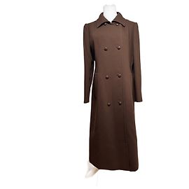Vintage Givenchy Woll-Trenchcoat braun 38/M Braun