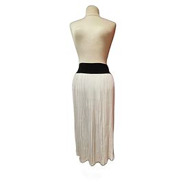 Jupe Agnès b. Noir et Blanc Polyester Noir Blanc