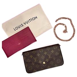 Louis Vuitton-Felicie monogram pouch-Brown