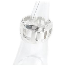 Hermès-Hermes Vintage Silver Ring SV925 Size 52-Silvery,Metallic