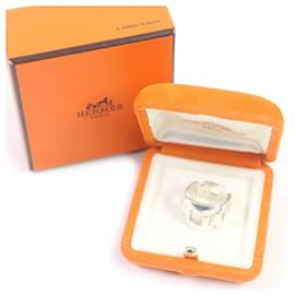 Hermès-Hermes Vintage Silver Ring SV925 Size 52-Silvery,Metallic