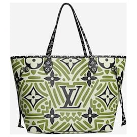 Louis Vuitton-Red and black crafty print neverfull tote-Red
