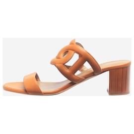 Hermès-Tan Bikini sandals - size EU 41-Brown