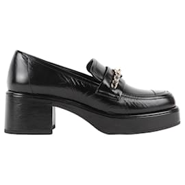 Chanel-Chanel patent leather loafers-Black