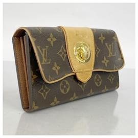 Louis Vuitton-Louis Vuitton Long Wallet Monogram Portefeuille Boetie-Brown