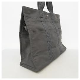 Hermès-Hermes Tote Bag Air Line GM Canvas in Gray-Brown