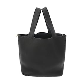 Hermès-Hermes Picotin Lock MM Handbag-Black
