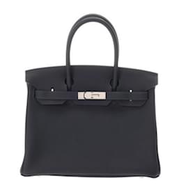 Hermès-Hermes Birkin 30 Handbag in Bleu Nuit-Blue