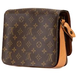 Louis Vuitton-Louis Vuitton Brown Monogram Cartouchiere MM-Brown