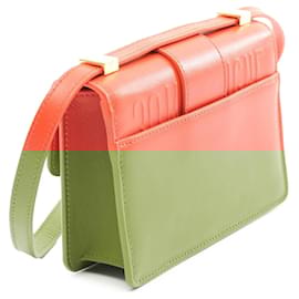 Dior-Dior Orange Micro Smooth Calfskin 30 Montaigne Flap-Orange