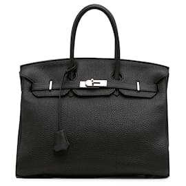 Hermès-Hermès Black Togo Birkin Retourne 35-Black