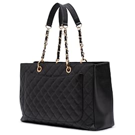 Chanel-Chanel Black Caviar Grand Shopping Tote XL-Black