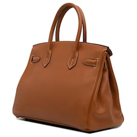 Hermès-Hermès Brown Barenia Faubourg Birkin Retourne 30-Brown