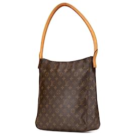 Louis Vuitton-Louis Vuitton Brown Monogram Looping GM-Brown