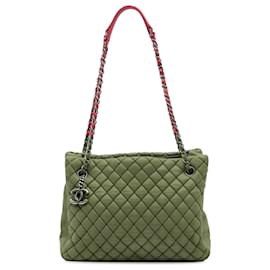 Chanel-Chanel Pink Quilted Iridescent Calfskin New Bubble Tote-Pink,Other