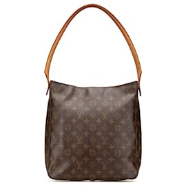 Louis Vuitton-Louis Vuitton Brown Monogram Looping GM-Brown